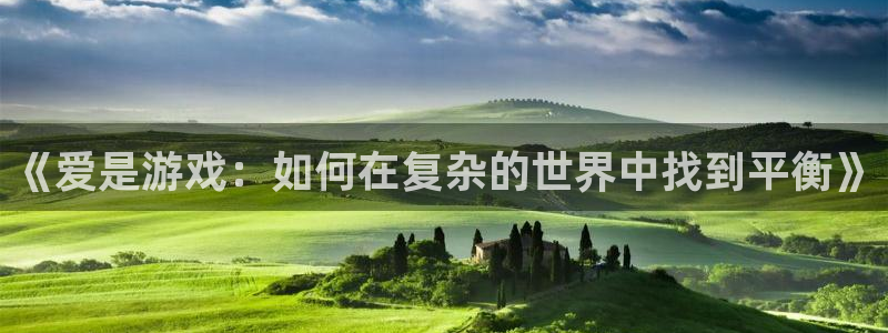 英国威廉希尔：《爱是游戏：如何在复杂的世界中找到平衡》